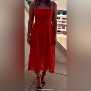 ASTR orange lace dress. Beautiful and comfortable.